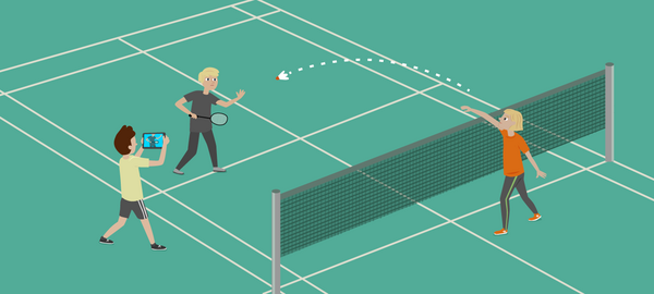 Grundslag, løft, netdrop og tap i badminton i idræt - undervisning