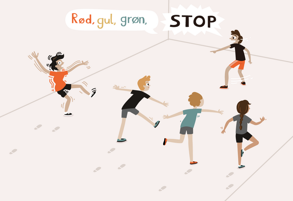 Rød, gul, grøn, stop i idræt - Undervisning